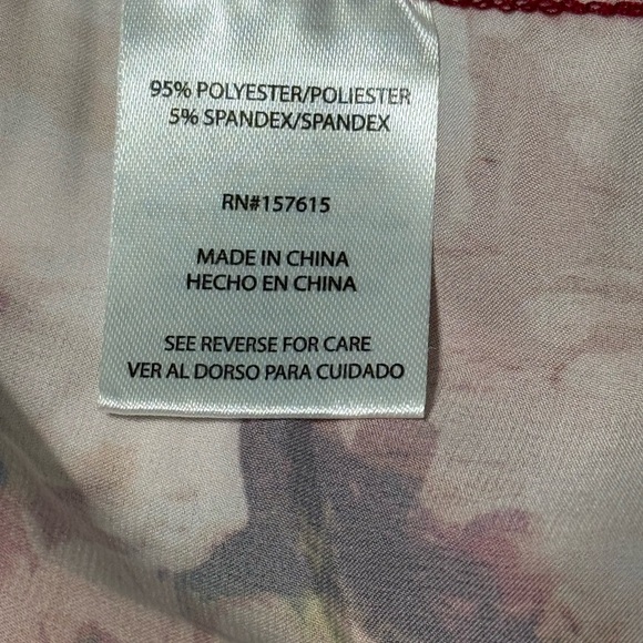 Nicole Miller Red and Pink Floral Maxi Dress Size XS - Picture 8 of 9